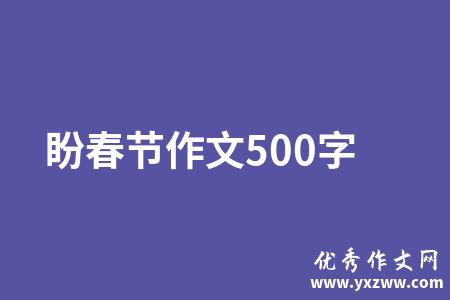 盼春节作文500字